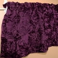 thumbnail image 2 of Rosette Floral Pop Up Flower Window Valance 54 Inch Wide Plum, 2 of 2