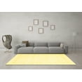 thumbnail image 3 of Ahgly Company Machine Washable Indoor Rectangle Solid Yellow Modern Area Rugs, 2' x 3', 3 of 4