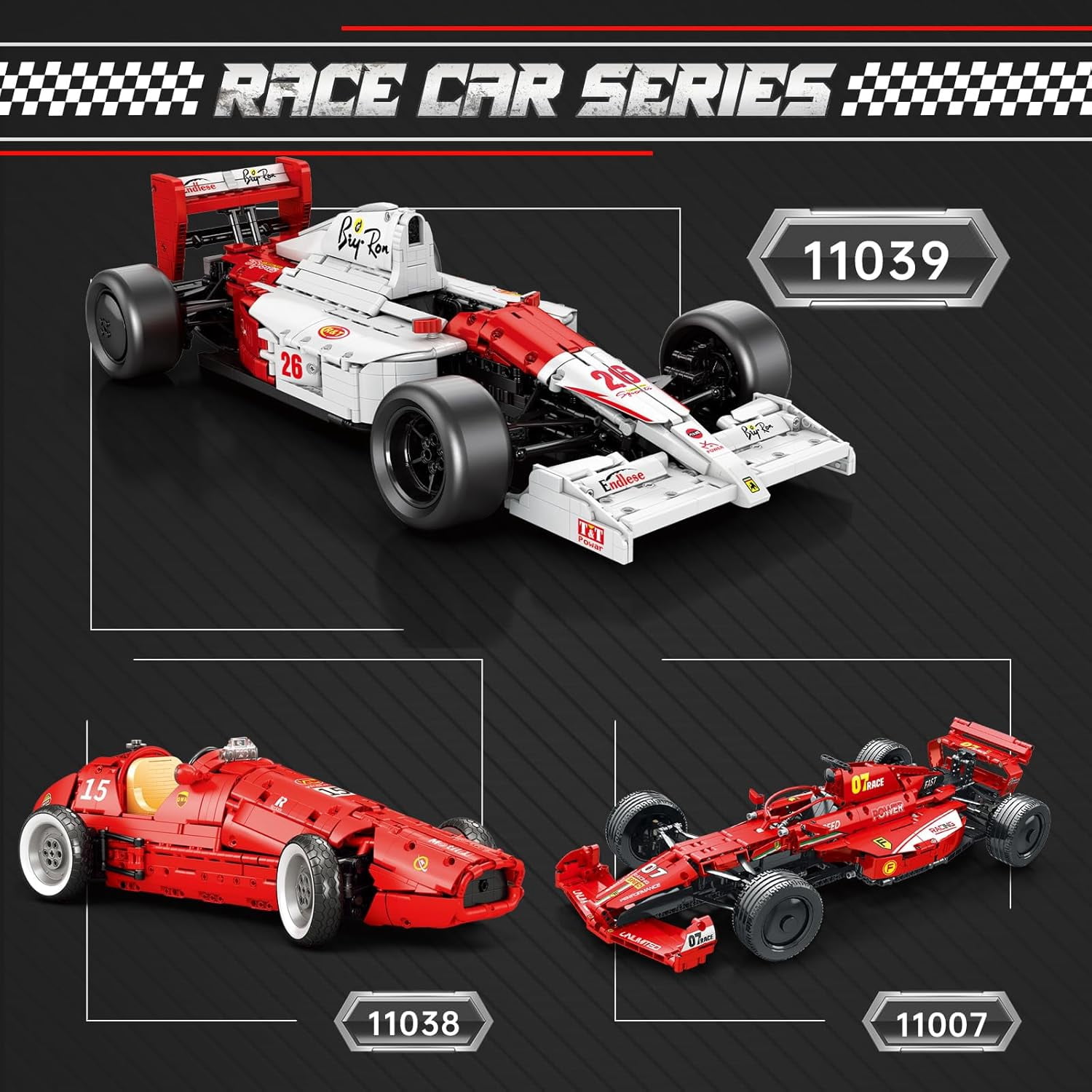 Cars Building Sets for Adults, Technical MP4 Formula 1 Racing Car Model Kits 1:8 Scale Race Car Model Display for Home Office Decor Collectible Gifts for Adult F1 Fans (2800PCS)