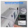 thumbnail image 4 of Awning for Door Entrance,32x48 Inches Awnings for Doors with Separate Drainage,Front Door Awning Exterior,Polycarbonate UV, Rain, and Snow Protection for Porch,Patio,Window,Deck, 4 of 9