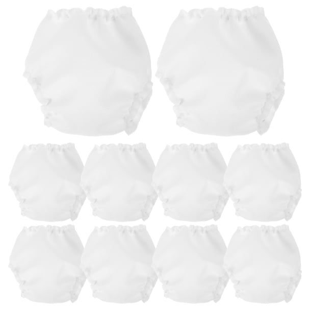 KAKOWELY 10 mini bragas elásticas para muñecas, ropa interior de tela para muñecas de niños.