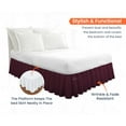 thumbnail image 2 of SGI Bedding 12 Inch Ruffled Bed Skirt | Microfiber Bed Skirt | Fade Resistant, Wrinkle Free, Anti-static, Decorative, Extra Storage Space, Clutter-Free |King, Wine, 2 of 8