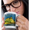 thumbnail image 2 of Vintage Segovia Espana Hotel Comercio Europeo Spain Luggage Label, 11oz Magic Transforming Mug, 2 of 8