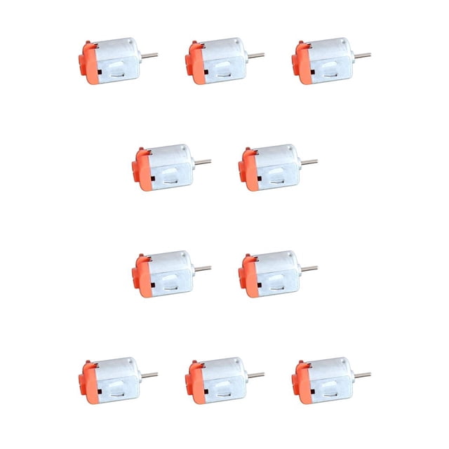 Scienceny Motor Micro 130 DC para Motor de cuatro ruedas DIY experimentos científicos modelo barco juguetes aparato Mini Motor Plata 1.5x2cm 10piezas Scienceny CBP029068