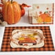 thumbnail image 4 of Manteles individuales de calabaza de otoño, 1 pieza, 16,5 x 12,6 pulgadas, con temática de Acción de Gracias, manteles vintage para decoración de fiestas y catering., 4 of 6
