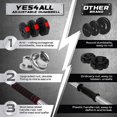 thumbnail image 2 of Yes4All 44 lbs Cement Adjustable Dumbbell, 2 of 7