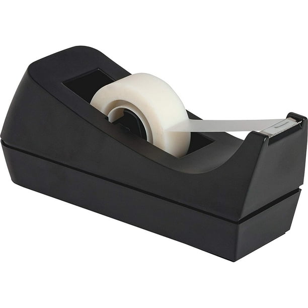 Dispensador de cinta de escritorio, base antideslizante, dispensador de rollo de cinta con peso, perfecto para la oficina, el hogar, la escuela (cinta no incluida), paquete de 2 Ormromra CZBG-ZH101