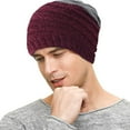 thumbnail image 5 of Winter Hats for Guys Mens Lined Knit Warm Thick Skully Stocking Hat, 5 of 5