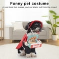 thumbnail image 2 of CNKOO 1 Set Pet Funny Costume Soft Breathable Fastener Tape Fixing Adjustable Easy to Wear Halloween Christmas Cosplay Outfits for Dogs, 2 of 6