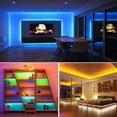 thumbnail image 4 of Led Light Strip, 49.2ft RGB Led Light for Bedroom, 3528 LED Tape Lights, Color Changing LED Rope Lights with Remote for Home Room Office Decorations, 4 of 8