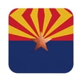thumbnail image 4 of Arizona Flag Leather Drink Coasters for Drinks (6 Pack) for Tabletop Protection Square, 4 of 6