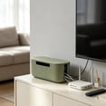 thumbnail image 2 of Desktop Cable Management Box, Sturdy Plastic Power Strip Organizer with Ventilation for Wires, 2 of 6