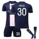 thumbnail image 1 of 2023-2024 Conjunto de camiseta de fútbol local Kit de entrenamiento de fútbol para adultos y niños-22-23 Messi 30-Niños 24 (130-140 CM) Teléfono móvil Teléfono móvil Accesorios para teléfonos móviles, 1 of 2