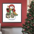 thumbnail image 4 of Pintura de diamante 5D DIY Taladro parcial con forma especial Muñeco de nieve de Navidad 30x30cm, 4 of 9
