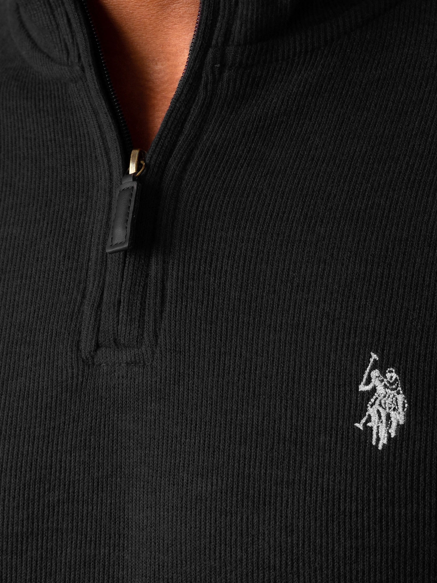 U.S. Polo Assn. Men's Quarter Zip Sweater, up to Size 3XL