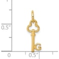 thumbnail image 4 of 14k Yellow Gold Key Letter G Initial Charm - 15.53mm, 4 of 6