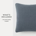 thumbnail image 2 of Noble Linens Decor Throw Pillow in Seed Stitch Knit Fabric, 2 of 9