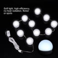 thumbnail image 3 of Bombilla 10pcs/set USB 3 Colores Bombilla LED para maquillaje de Tocador de Mesa de Belleza, 3 of 7