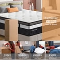 thumbnail image 2 of Memory Foam Mattress, 14" Innerspring Hybrid Mattress, Multiple Size-King, 2 of 10