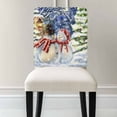 thumbnail image 3 of Christmas Snowman Chair Covers Set of 8 Winter Snow Dreamy Illustration Chair Back Covers Stretch Removable Washable Slipcovers Protector for Dining Room Kitchen Party Decor, 3 of 5