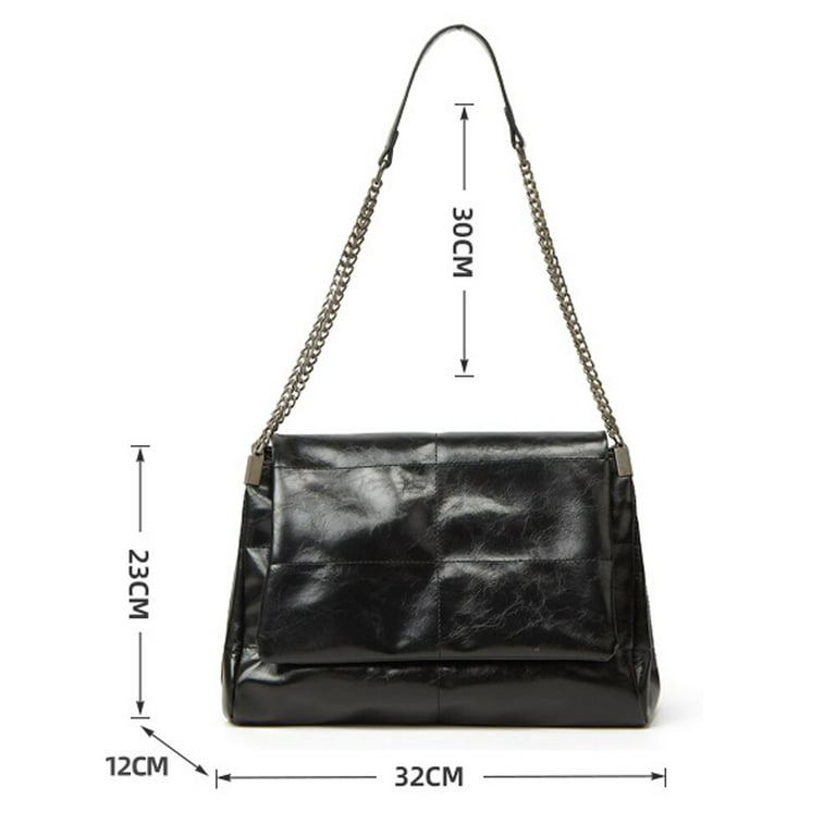Zara - Rock Style Flap Shoulder Bag - Brown - Women