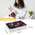 thumbnail image 5 of Hearts Battle PU Leather Jewelry Display Box with Removable Compartment, Portable Necklace and Bracelet Holder, 5 of 6
