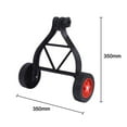 thumbnail image 2 of String Universal String Trimmer Auxiliary Wheel Practical Cordless Grass Mowing Machine Accessory 25-28mm Adjustable Grass Cutter Support Wheel, 2 of 7
