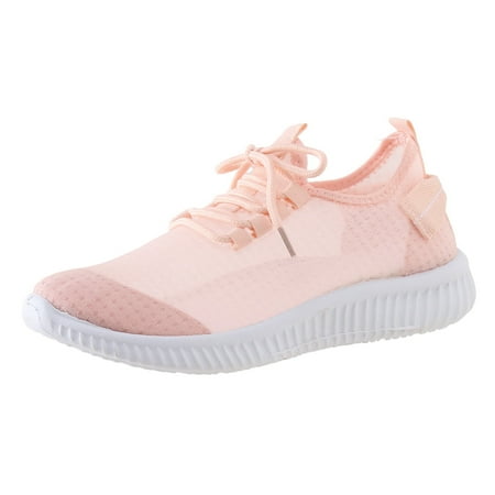 

Fauean Women s Fashion Sneakers Ladies Soft Sole Breathable Casual Shoes Outdoor Sports Shoes Pink Size 38