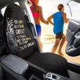 thumbnail image 4 of POLERO Front Seat Cover Machine Washable Microfiber, Compatible with Van Truck Seat, for Cars Trucks SUVs, Tiger Motivational Design, 4 of 7