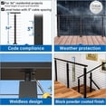 thumbnail image 6 of Railing Post 36"x2"x2" Level drilled Post 10 Holes, Wall Thickness 1.2mm,Railing, 6 of 21