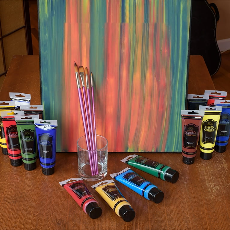 Creative Inspirations Acrylic Paint Set of 6 – 120ml Tubes Art Paint Set  for Classroom, Educator & More - Paint Supplies 