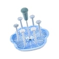 thumbnail image 4 of Estante de secado de tazas, escurridor de tazas, soporte para 6 tazas, colgador, organizador de drenaje, secador de botellas, tazón taza, organizador Azul, 4 of 9
