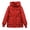 Red, variant on Winter Down Coat, Thickened Padded, Hooded, Pockets, Zipper Closure with Drawstring, Windproof Heat Retention, Daily Cold Weather Outwear, Cotton Jacket