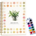 thumbnail image 1 of Beginner-Friendly Watercolor Workbook, Watercolor Workbooks, Water Coloring Book for Creative Exploration, Beginner Friendly Painting Kit, Water Color Workbook for Adults, Teens (Bouquets), 1 of 7