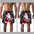 thumbnail image 3 of luoweisi Men's Beach Shorts Quick Dry Swim Trunks with Mesh Lining Santa Claus XL, 3 of 5