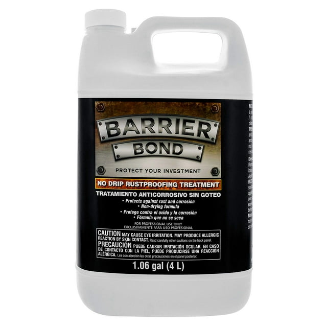 Custom Shop Barrier Bond - No-Drip Undercoating, 1 Gallon, Premium Rust Inhibitor, Rust Prevention Coating, Undercoating for Vehicles