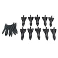 thumbnail image 2 of 10X Car Auto Pattern Shark Fin Techo Spoiler Wing Tail Tip Zulema Generador de vórtice de aire de techo de coche Negro, 2 of 8