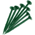 thumbnail image 3 of Topbathy 100Pcs Garden Stakes Green Plastic Durable Ground Pegs for Outdoor Fabric and Lawn Fixing, 3 of 8