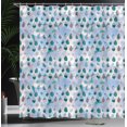 thumbnail image 3 of Ambesonne Modern Shower Curtain, Abstract Blue Drops Print, 69"Wx70"L, Forest Green, 3 of 4