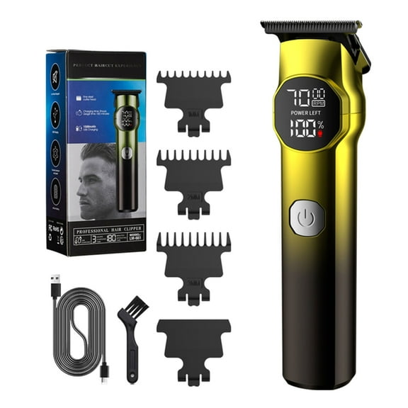 Professional Hair Clippers for Men Barber Clippers and Trimmer Set Cordless Beard Trimmer Haircut Grooming Gift for Men