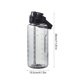 thumbnail image 4 of Botella de Agua Deportiva con Pajita | Vaso espacial portátil y a prueba de fugas | Capacidad de 2L | Mango para gimnasio, fitness, yoga, ejercicio al aire libre | Jarra de hidratación de plástico, 4 of 7