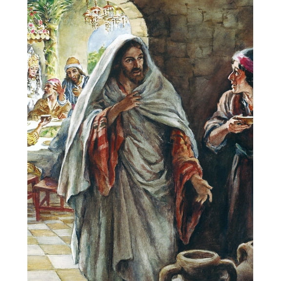 Catholic print picture - Wedding at Cana 2T - 8" x 10" ready to be framed