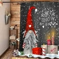 thumbnail image 4 of Gnome Shower Curtains for Bathroom Lovely Cute Sprite Christmas Let it Snow Fabric Shower Curtain Winter Xmas Holiday Bathroom Curtain Set with Hooks Included 72x72 inches, 4 of 6