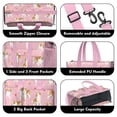 thumbnail image 2 of Teacher Tote Bag,Cavalier King Charles Spaniels and Flowers Teacher Utility Tote Bag,Large Work Tote Bags for Women with Multiple Pockets,Top Zipper Closure,13.8x10.6x6.7 Inch, 2 of 2