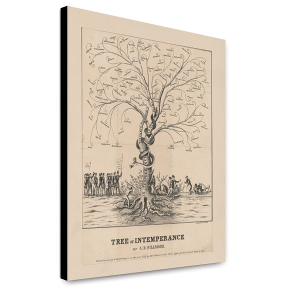 Canvas Print: Tree Of Intemperance, 1855