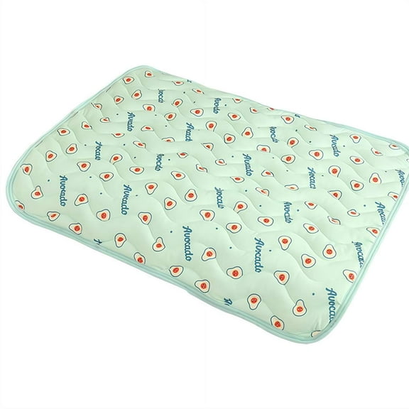 Cooling Dog Bed, Pet Cooling Mat with Pillow, Ice Silk Cooling Dog Blanket, Self Cooling Pad for Cat,Dog, Washable Summer Pet Mat-S