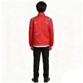 thumbnail image 4 of Halloween Costume Set Red Faux Leather Suit for Halloween Party Rock Star Role Play Dress Up Carnival Parade Show Red 110, 4 of 7