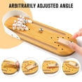 thumbnail image 4 of Mini juego de bolos con 3 nutrias, juego de mesa de madera para niños, 4 of 5