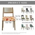 thumbnail image 6 of SEANATIVE Thanksgiving Chair Covers for Dining Chairs Set of 4 Fall Chair Seat Cover Square Chair Cushion Covers for Dining Room Living Room Maple Leaves Chair Slipcovers Holiday Party Decor, 6 of 7
