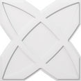 thumbnail image 1 of Ekena Millwork CMP32TS 32 in. OD x 11 in. Square Titus Architectural Grade PVC Contemporary Ceiling Medallion, 1 of 1